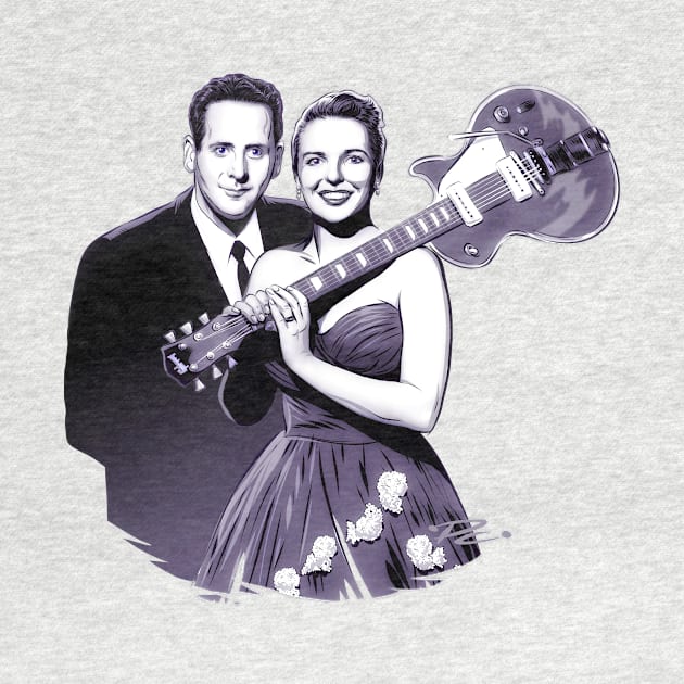 Les Paul and Mary Ford - An illustration by Paul Cemmick by PLAYDIGITAL2020